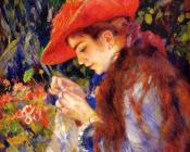 皮埃尔 奥古斯特 雷诺阿 : Mademoiselle Marie-Therese Durand-Ruel Sewing